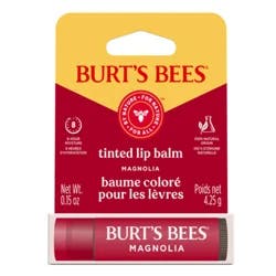 Burt's Bees Magnolia Tinted Lip Balm, Natural Origin Lip Care, 1 Tube, 0.15 oz.
