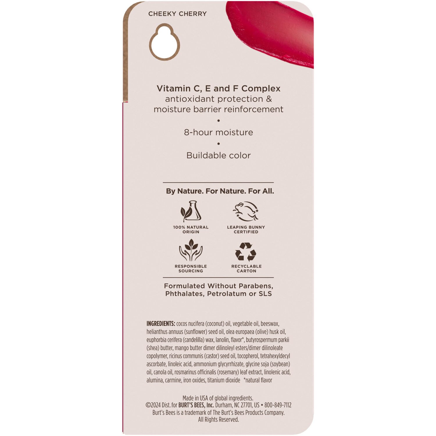 slide 3 of 9, Burt's Bees Tinted Boosted Cheeky Cherry Balm 0.16 oz, 0.16 oz