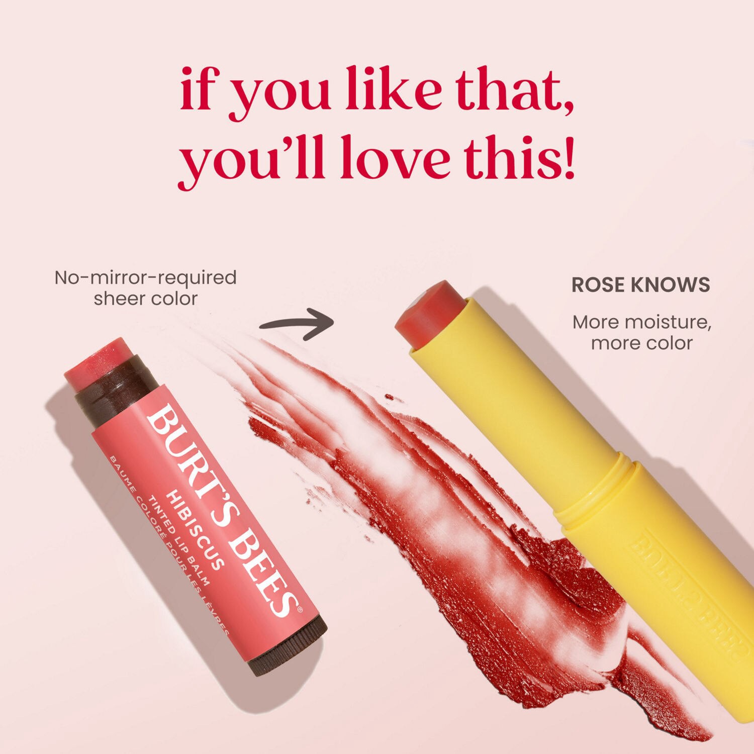 slide 2 of 9, Burt's Bees Tinted Boosted Rose Knows Balm 0.16 oz, 0.16 oz