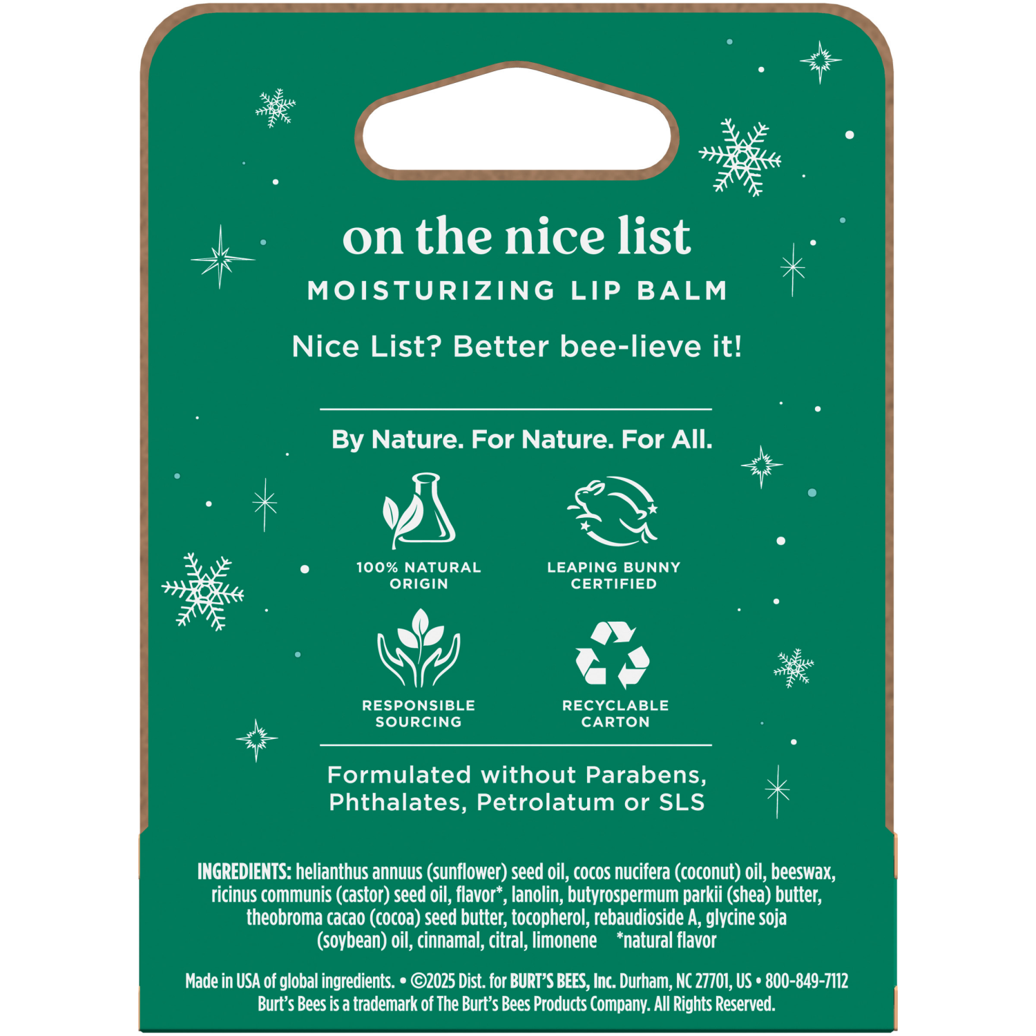 slide 2 of 3, Burt's Bees Lip Balm, On The Nice List, 0.15 oz
