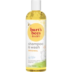 Burt's Bees Baby Shampoo & Wash, Original Tear Free Baby Soap - 12 Ounce Bottle