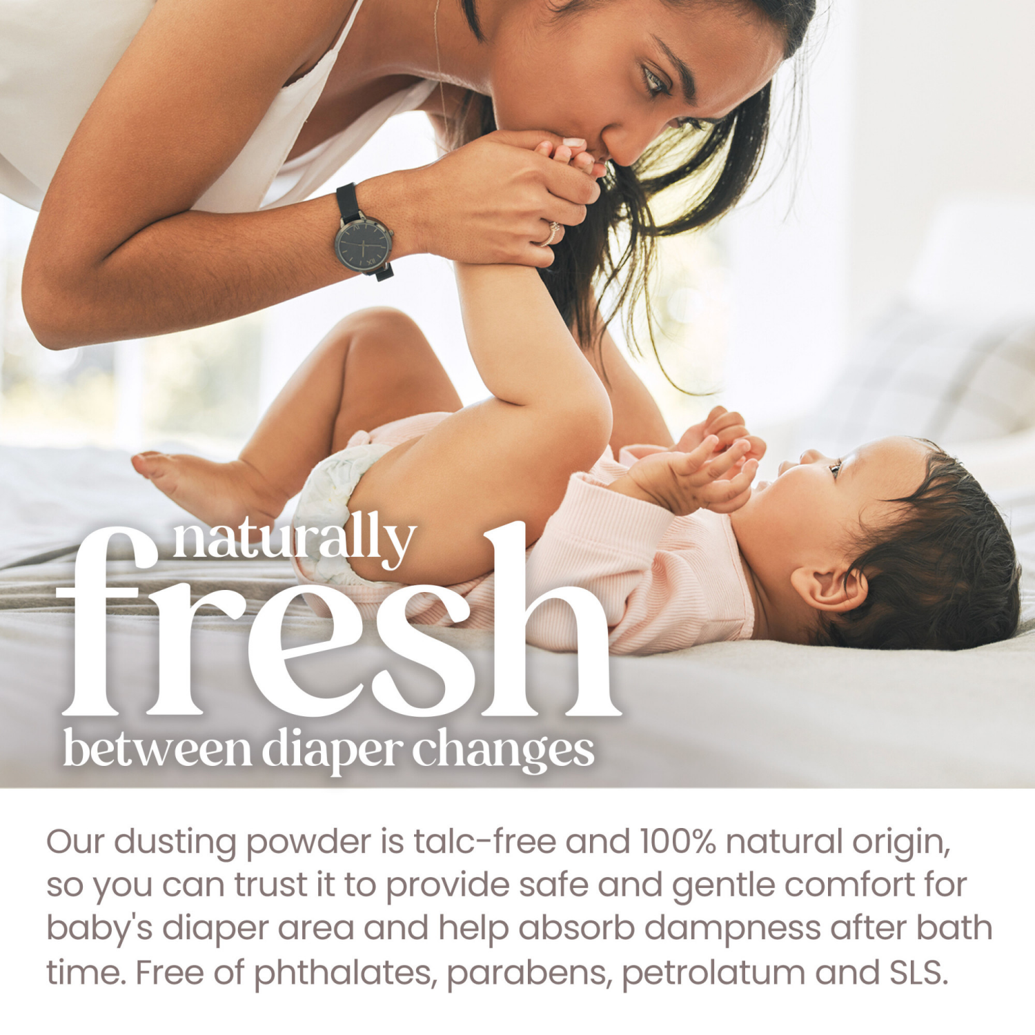 slide 2 of 5, Burt's Bees Baby Bee Dusting Powder, 7.5 Ounces, 7.5 oz