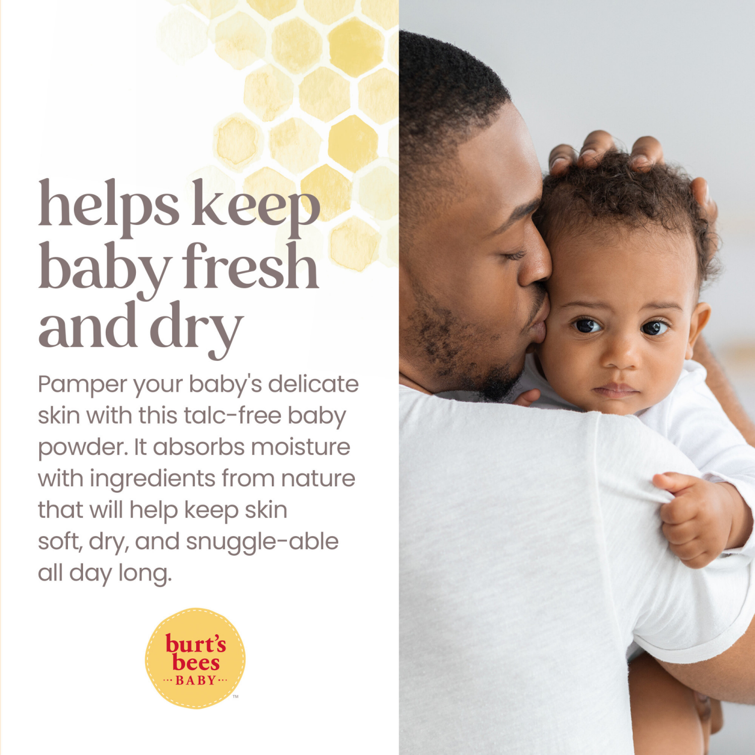 slide 5 of 5, Burt's Bees Baby Bee Dusting Powder, 7.5 Ounces, 7.5 oz