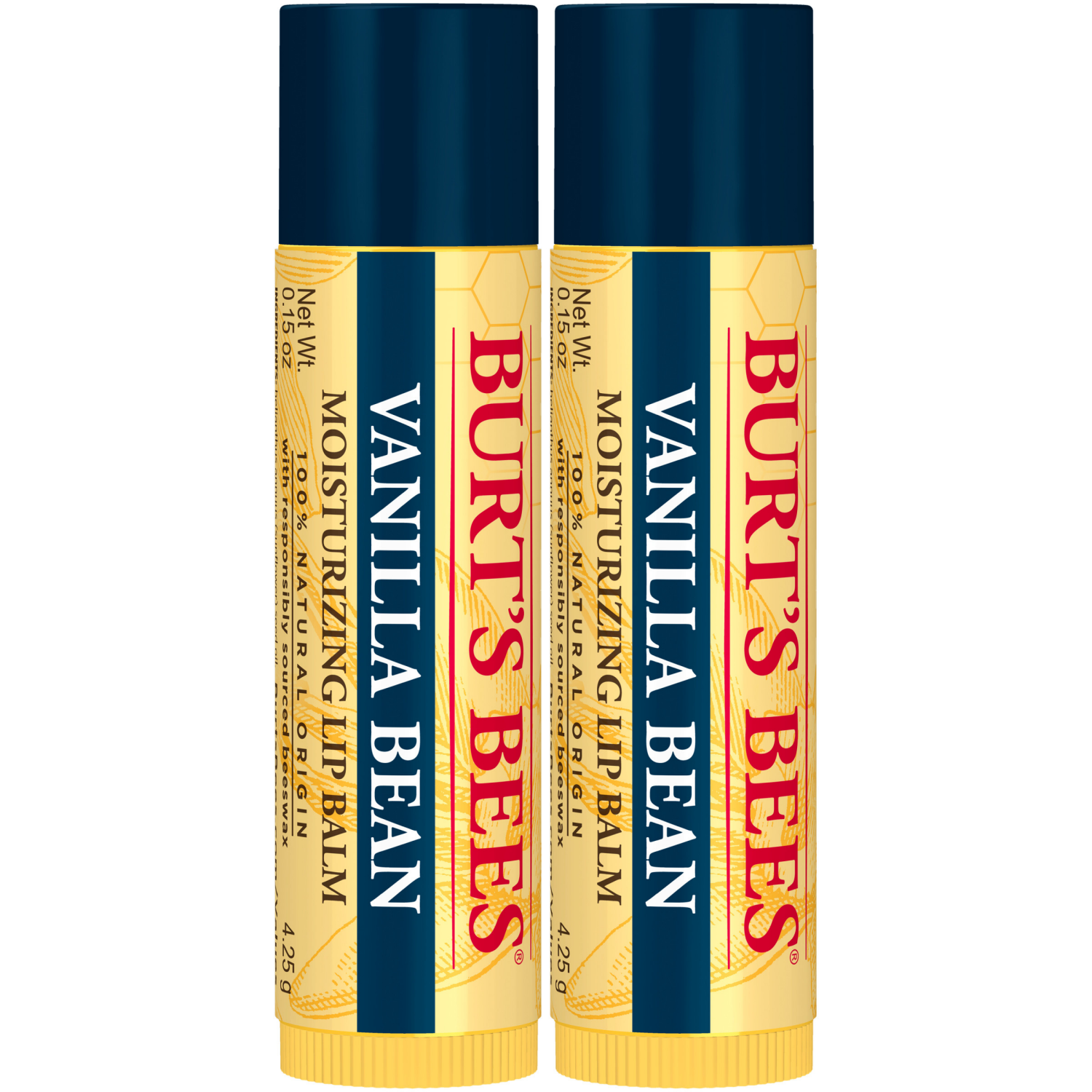 slide 6 of 8, Burt's Bees Vanilla Bean Moisturizing Lip Balms, 2 ct
