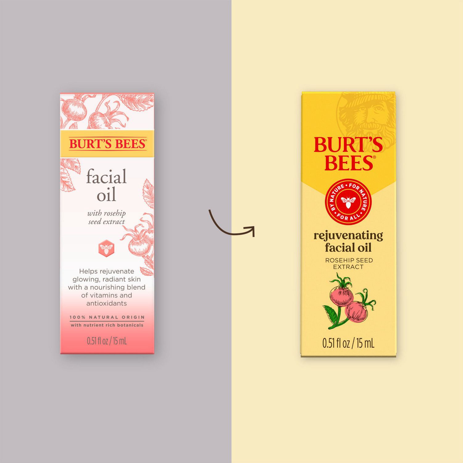 slide 2 of 9, Burt's Bees with Rosehip Seed Extract Face Oil 0.51 fl oz, 0.51 fl oz