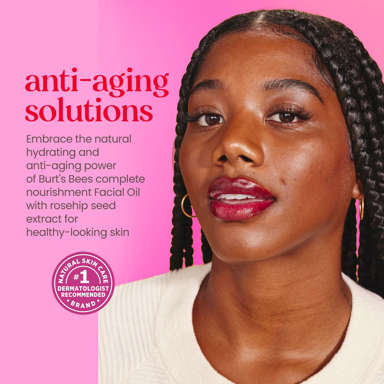 slide 5 of 9, Burt's Bees with Rosehip Seed Extract Face Oil 0.51 fl oz, 0.51 fl oz