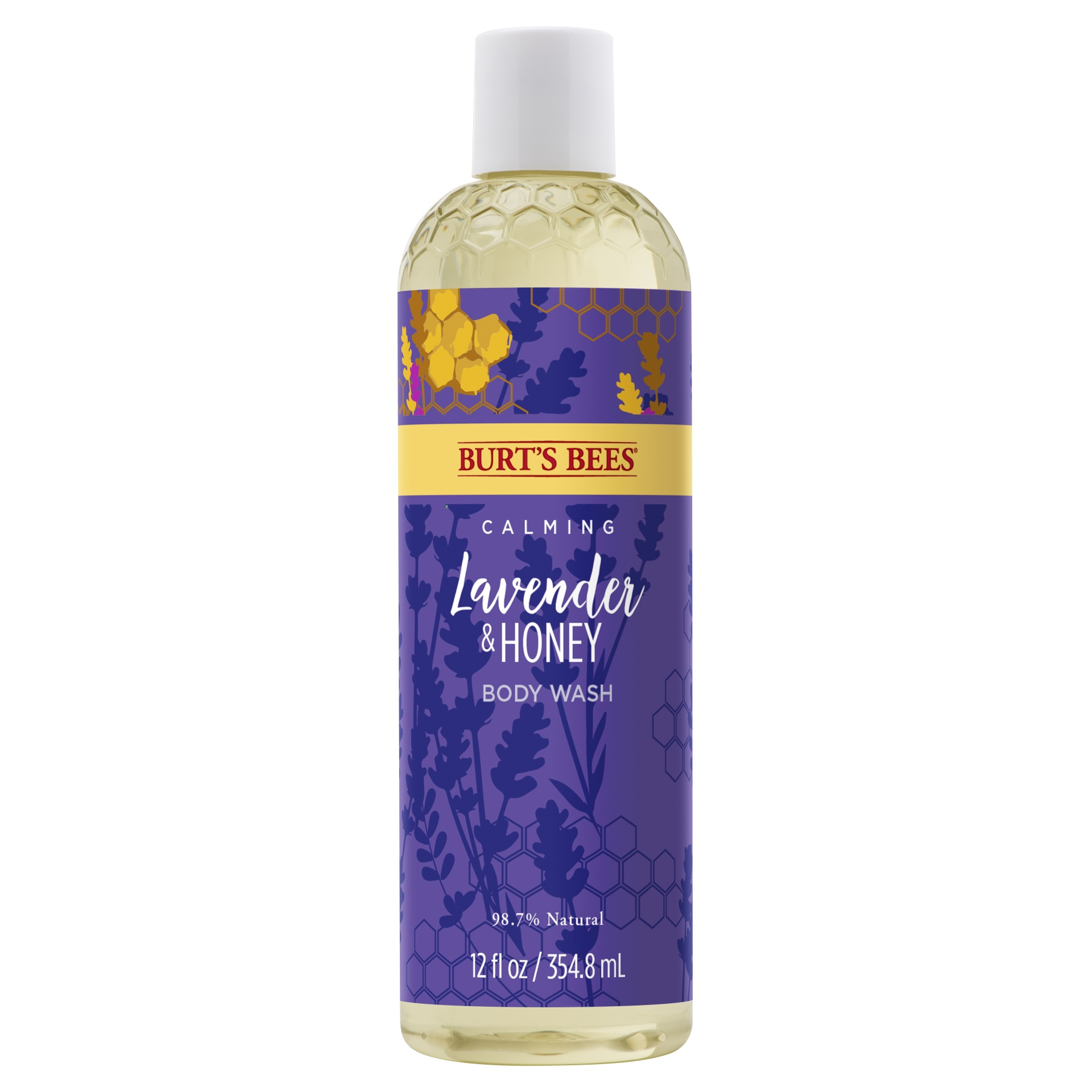 slide 1 of 7, Burt's Bees Lavender and Honey Body Wash, 12 fl oz