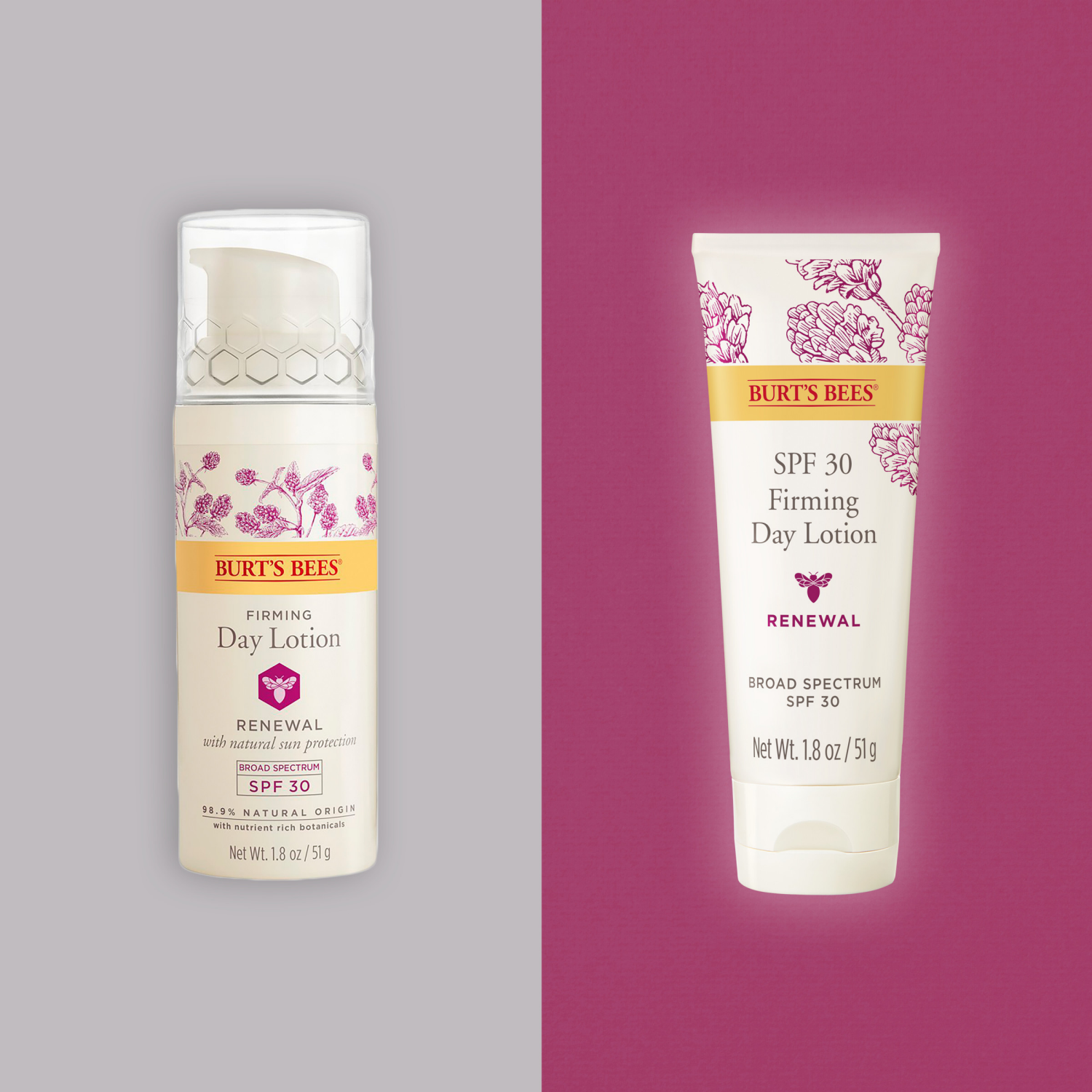 slide 7 of 8, Burt's Bees Renewal Firming Day Lotion - SPF 30 - 1.8oz, 1.8 oz