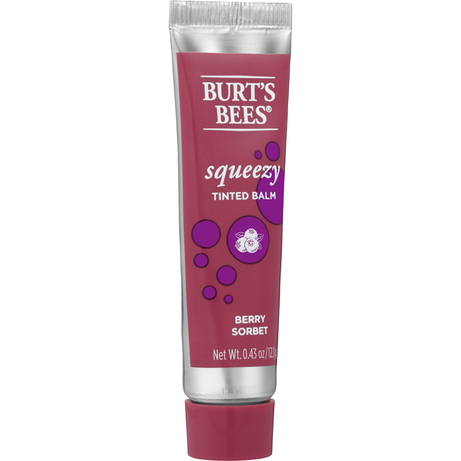 slide 3 of 8, Burt's Bees Squeezy Berry Sorbet Tinted Balm 0.43 oz, 0.43 oz