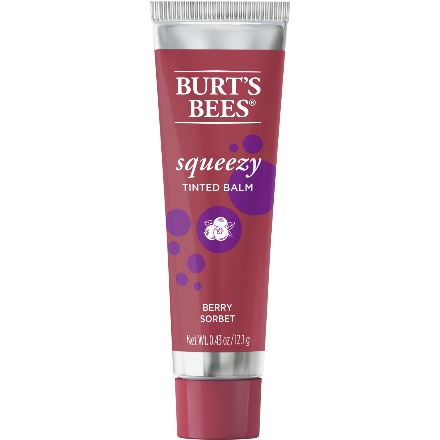 slide 1 of 8, Burt's Bees Squeezy Berry Sorbet Tinted Balm 0.43 oz, 0.43 oz