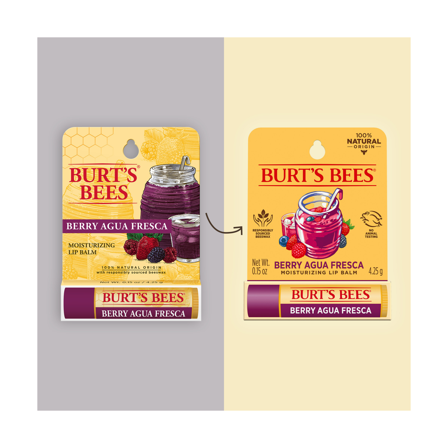 slide 7 of 8, Burt's Bees Natural Origin Berry Agua Fresca Lip Balm, 0.15 oz
