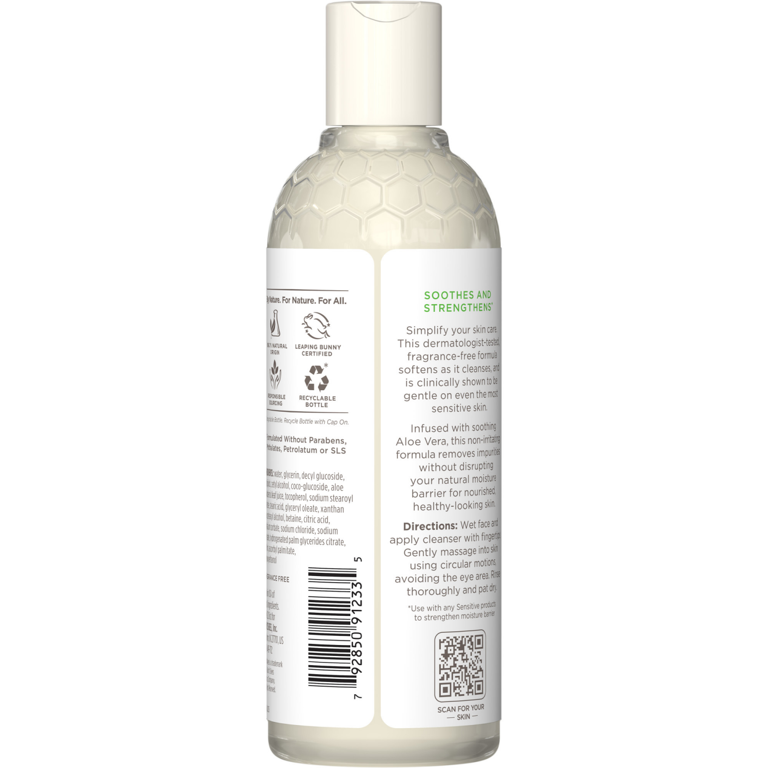 slide 2 of 8, Burt's Bees Sensitive with Aloe Vera Gentle Facial Cleanser 8 fl oz, 8 oz