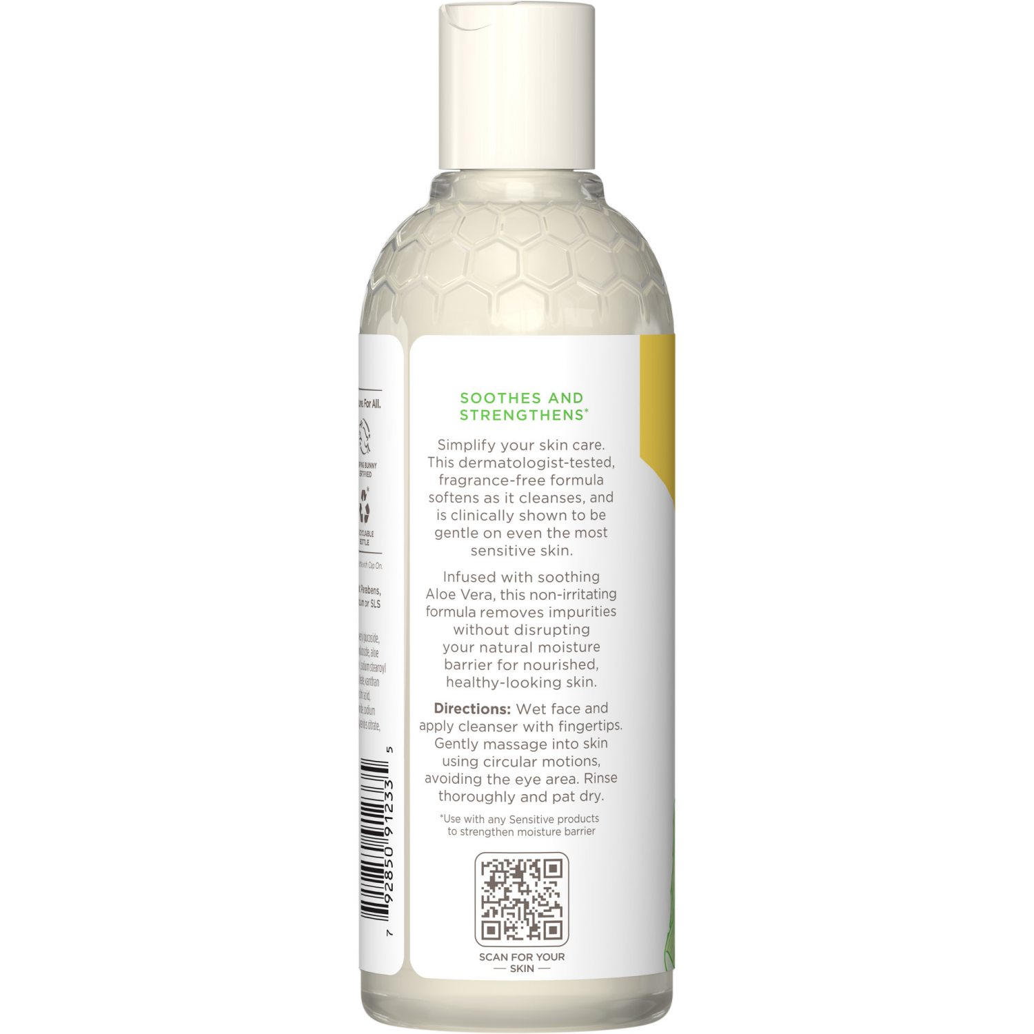 slide 5 of 8, Burt's Bees Sensitive with Aloe Vera Gentle Facial Cleanser 8 fl oz, 8 oz