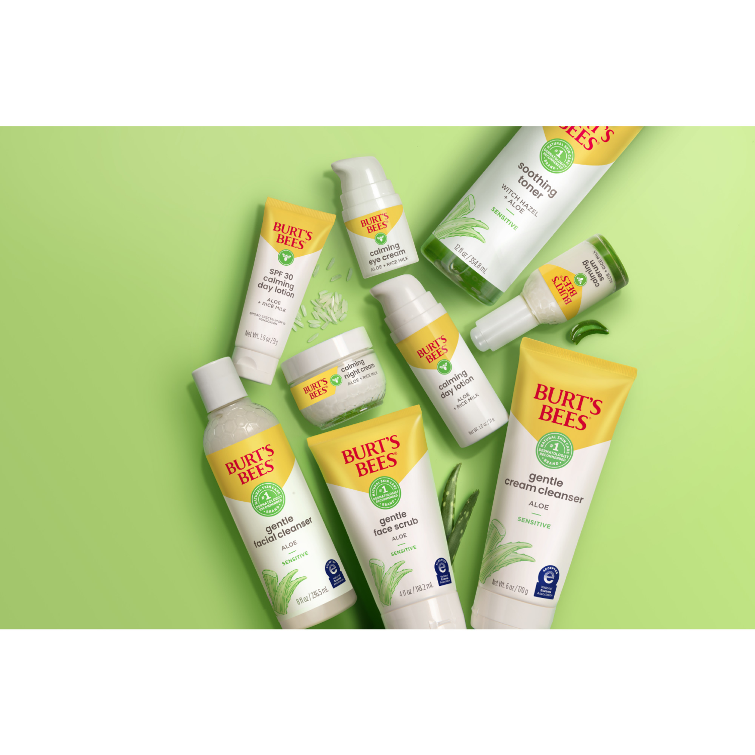 slide 8 of 8, Burt's Bees Sensitive with Aloe Vera Gentle Facial Cleanser 8 fl oz, 8 oz