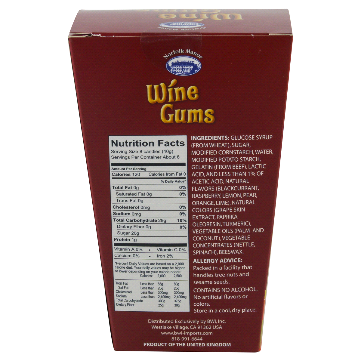 Norfolk Manor Wine Gums Gummy Candies 8.8 oz Shipt