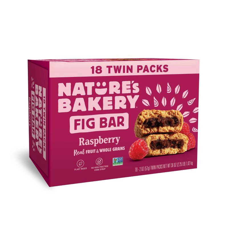 slide 1 of 5, Nature's Bakery Raspberry Fig Bar - 18ct, 18 ct