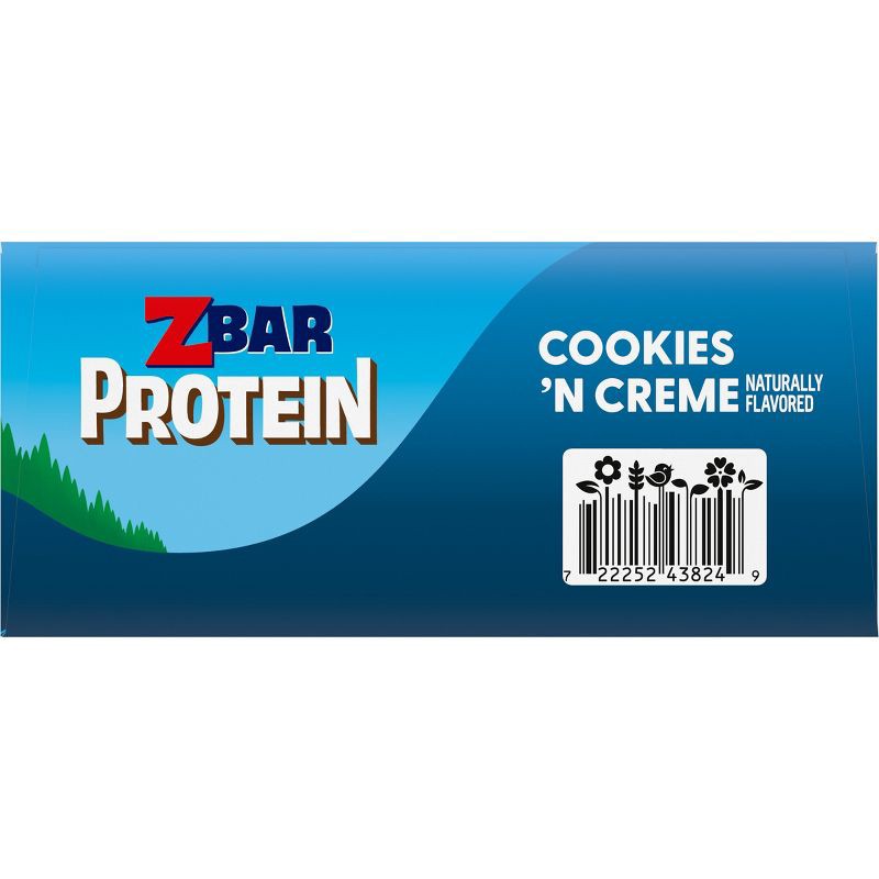 slide 12 of 13, Zbar Protein Cookies 'n Crème Granola Bars - 5g Protein - 12.7oz/10pk, 5 gram, 12.7 oz, 10 ct