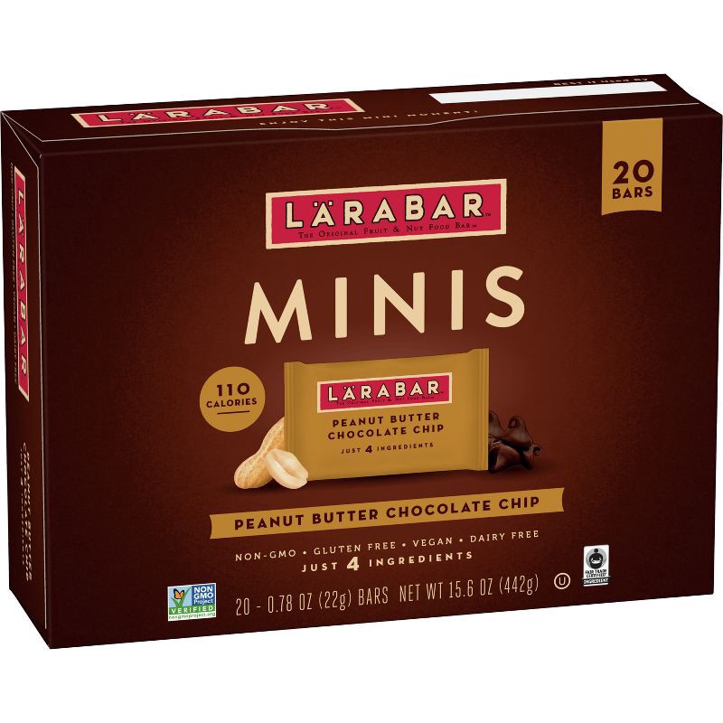 slide 2 of 11, Larabar Mini's Peanut Butter Chocolate Chip - 15.6oz, 15.6 oz