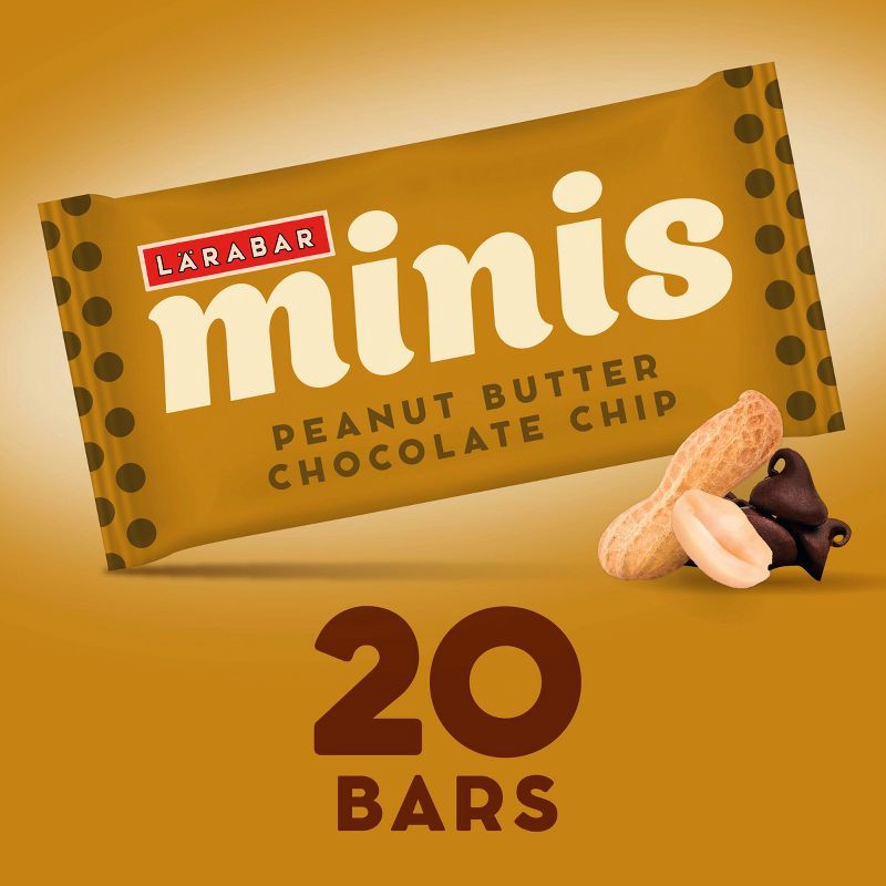 slide 3 of 11, Larabar Mini's Peanut Butter Chocolate Chip - 15.6oz/20ct, 15.6 oz