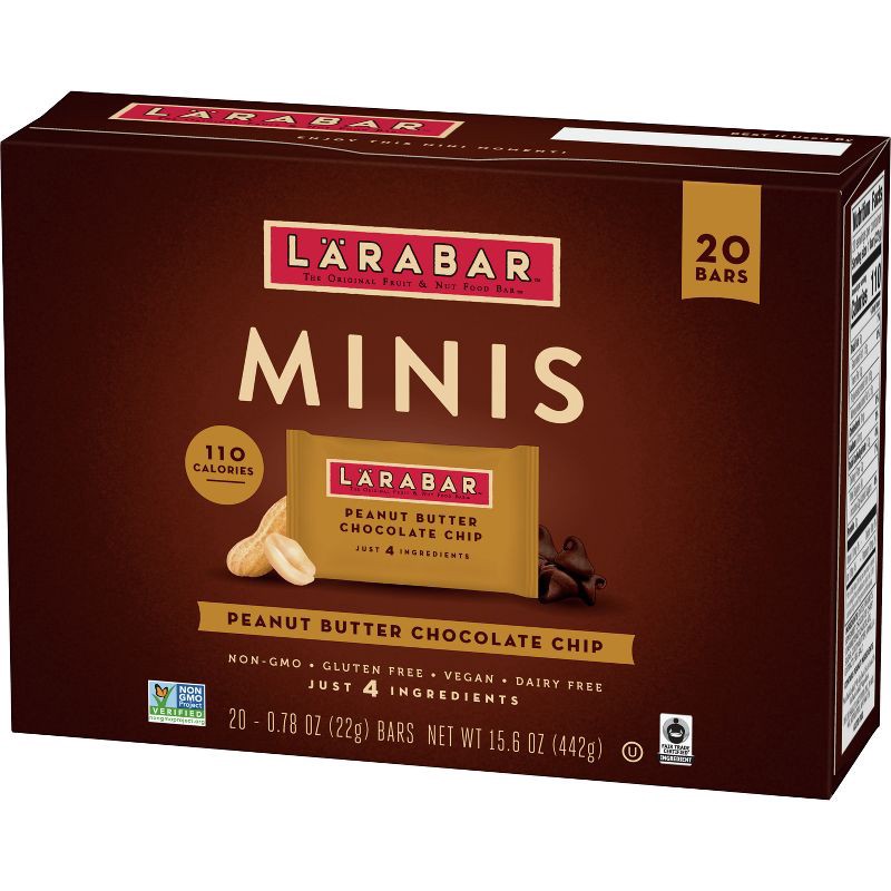 slide 3 of 11, Larabar Mini's Peanut Butter Chocolate Chip - 15.6oz, 15.6 oz