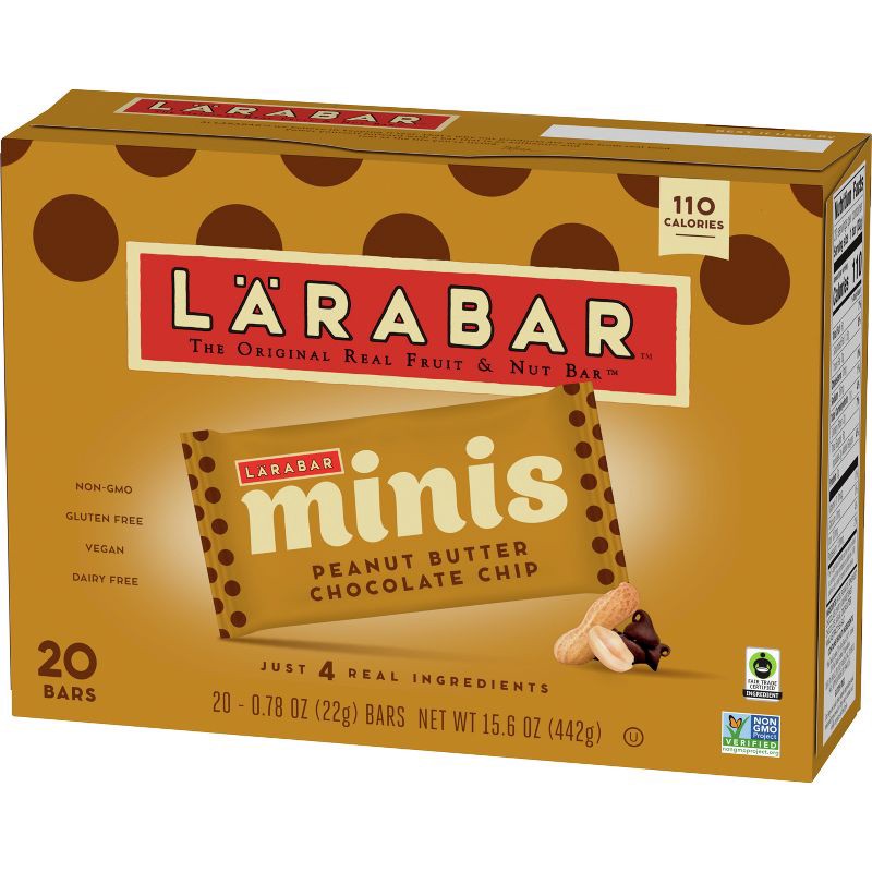 slide 3 of 11, Larabar Mini's Peanut Butter Chocolate Chip - 15.6oz, 15.6 oz