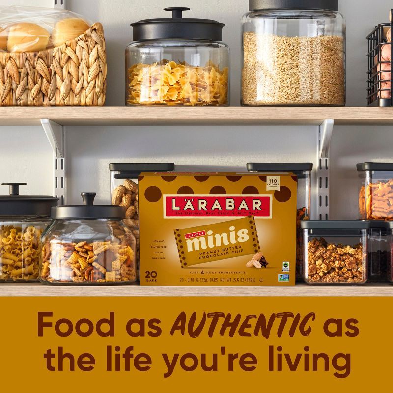 slide 8 of 11, Larabar Mini's Peanut Butter Chocolate Chip - 15.6oz/20ct, 15.6 oz