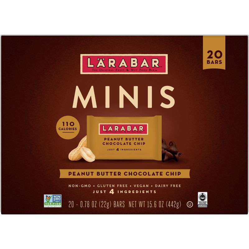 slide 1 of 11, Larabar Mini's Peanut Butter Chocolate Chip - 15.6oz, 15.6 oz