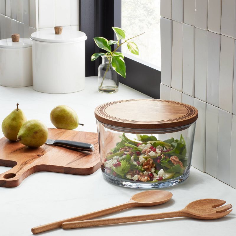 slide 3 of 3, Hearth & Hand with Magnolia Wood Salad Claws - Hearth & Hand™ with Magnolia: Acacia Serving Fork & Spoon Set, 1 ct