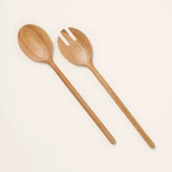 Hearth & Hand with Magnolia Wood Salad Claws - Hearth & Hand™ with Magnolia: Acacia Serving Fork & Spoon Set