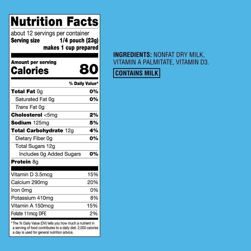 slide 4 of 4, 3ct Instant Non-Fat Dry Milk 9.6oz - Good & Gather™, 3 ct, 9.6 oz