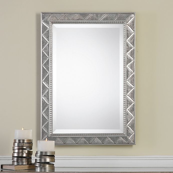 slide 2 of 2, Uttermost Ioway Wall Mirror - Silver, 24 in x 30 in