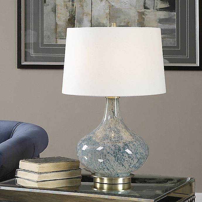 slide 2 of 2, Uttermost Celinda Glass Lamp - Blue/Grey, 1 ct