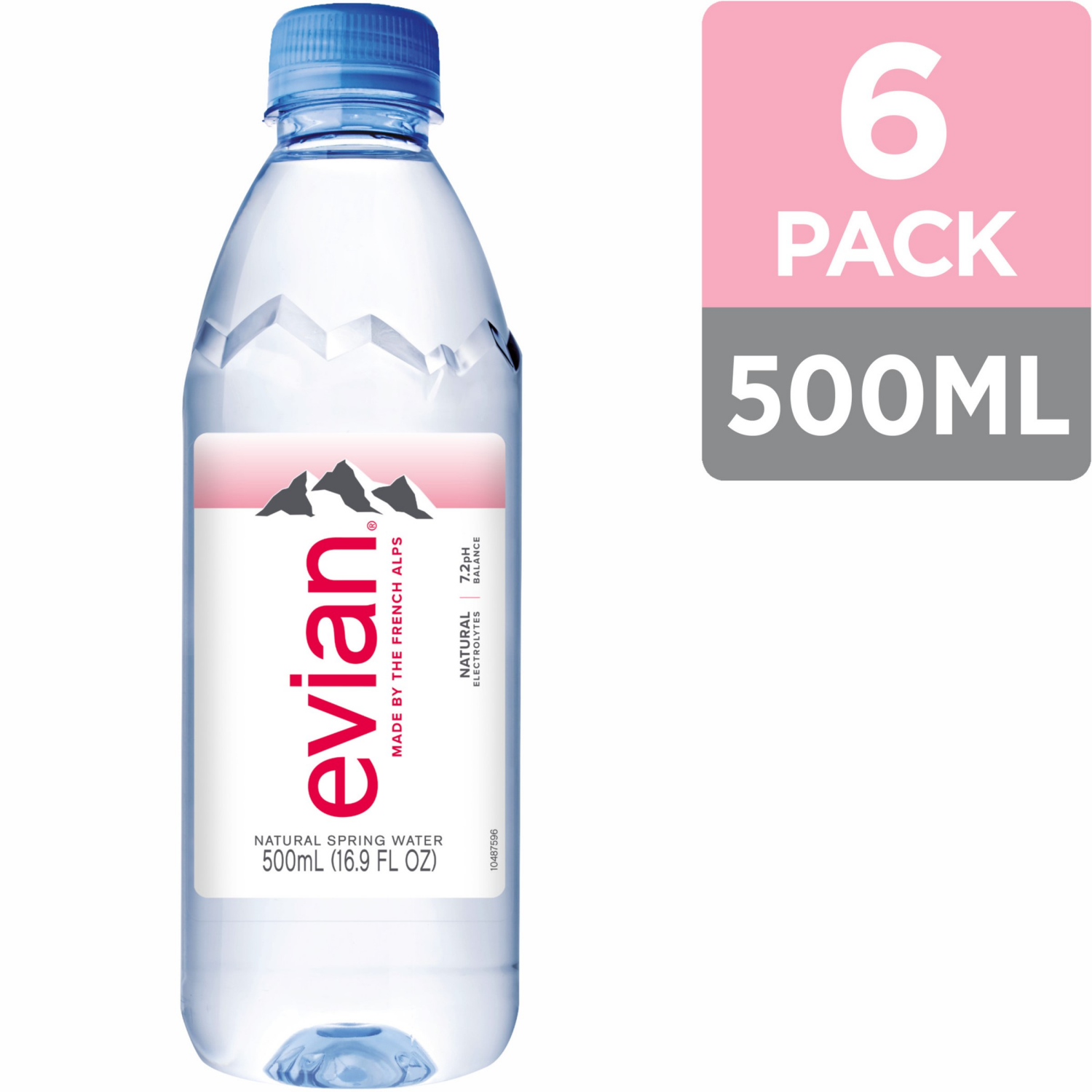 slide 6 of 8, Evian Natural Spring Water 6 - 16.9 fl oz Bottles, 6 ct