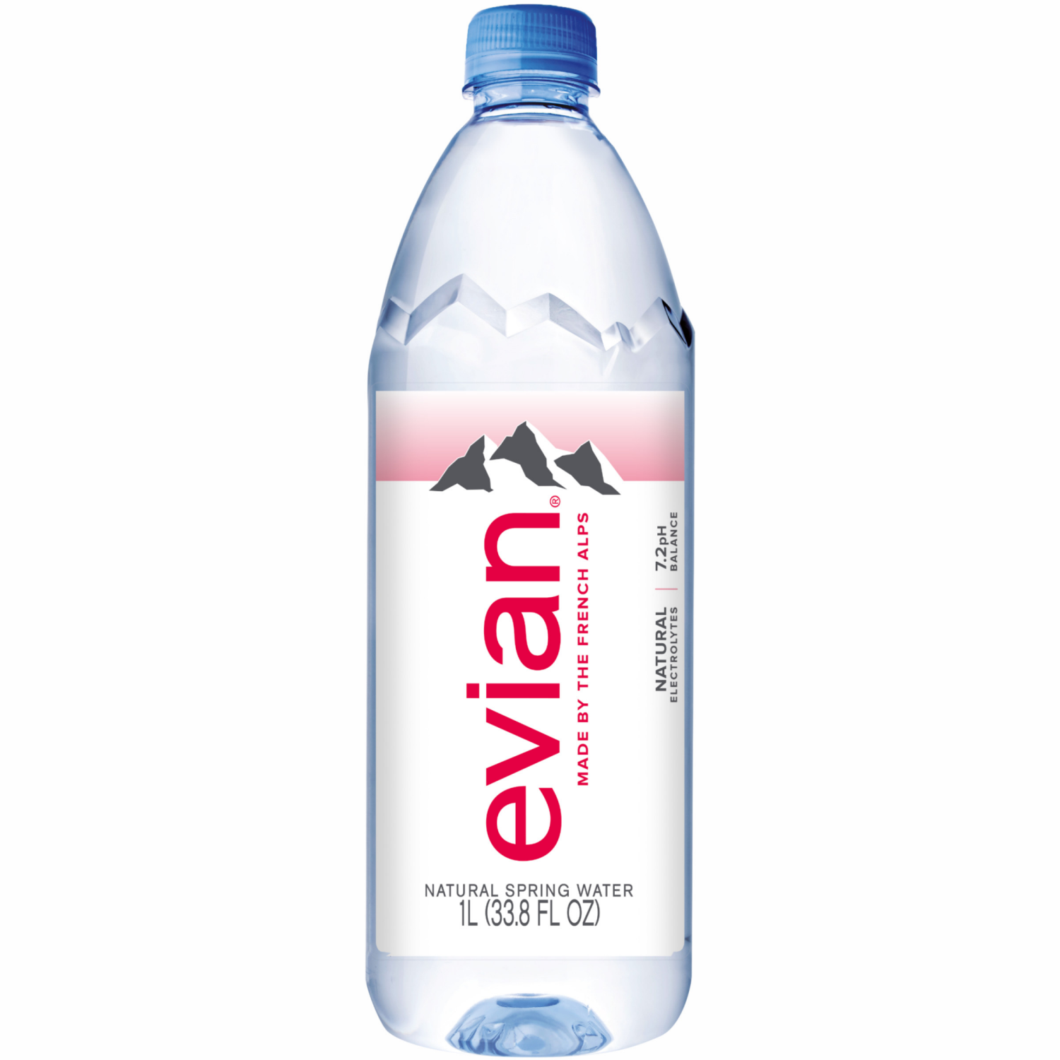 slide 7 of 8, Evian Natural Spring Water, 1 L bottles, 6 pack, 6 ct