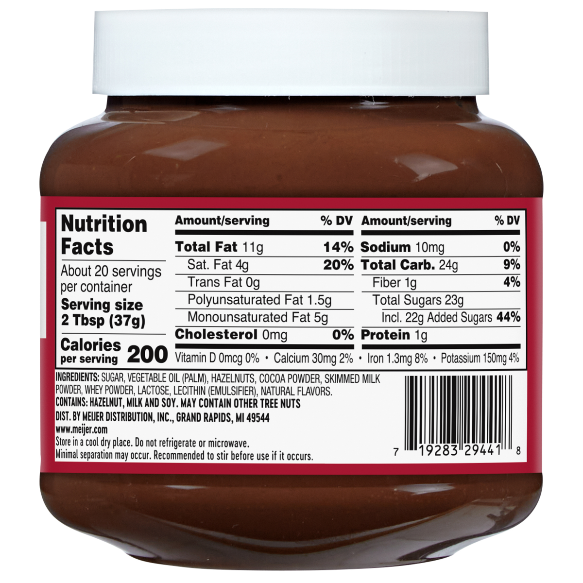 slide 2 of 5, Meijer Hazelnut Spread, 26.5 oz, 26.5 oz