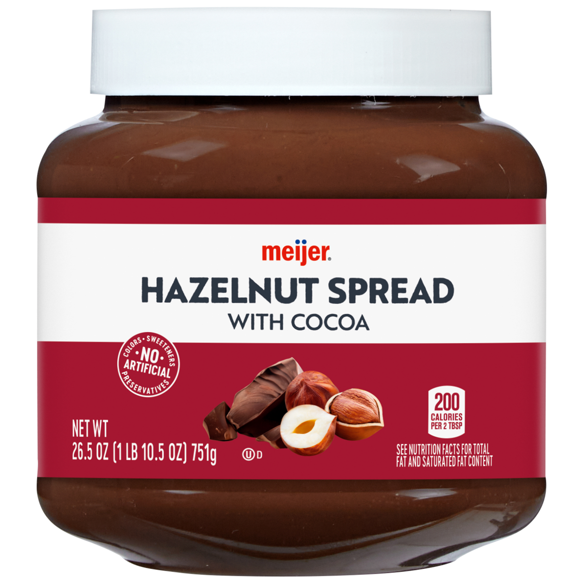 slide 1 of 5, Meijer Hazelnut Spread, 26.5 oz, 26.5 oz