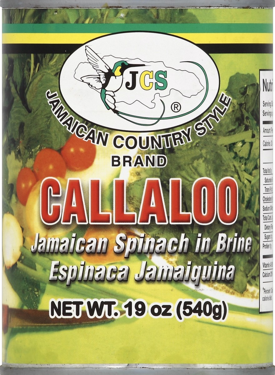 slide 2 of 2, JCS Jamaican Country Style Callaloo, 19 oz