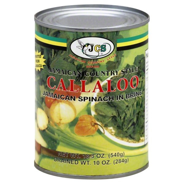 slide 1 of 2, JCS Jamaican Country Style Callaloo, 19 oz