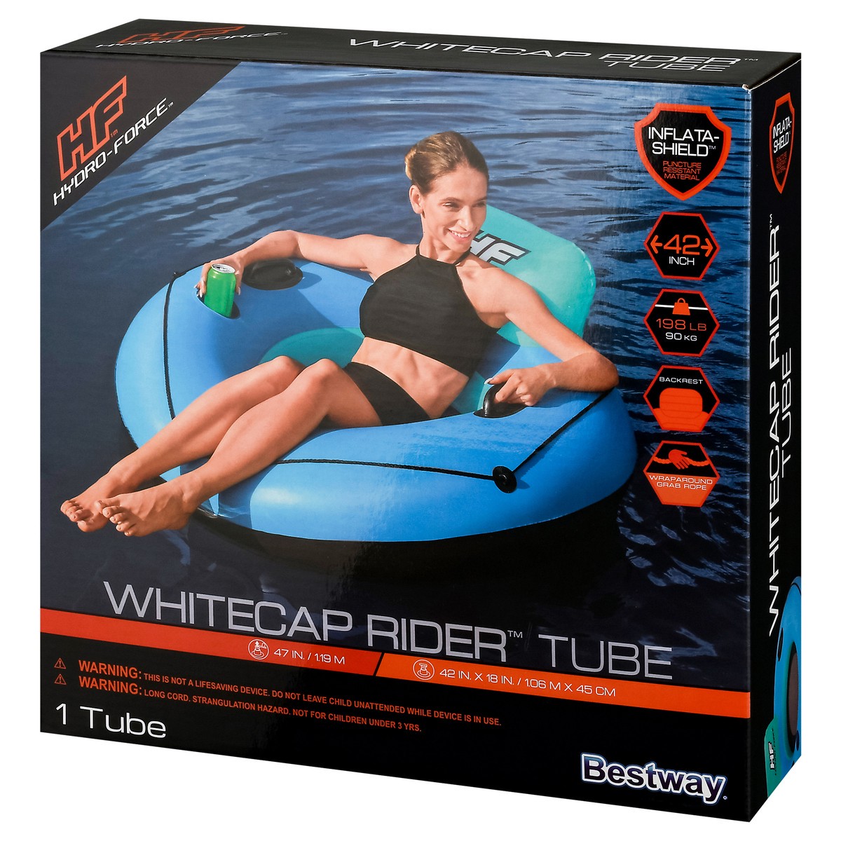 slide 3 of 11, Bestway Best Whitecap Rider Tube - Ea, 1 ct