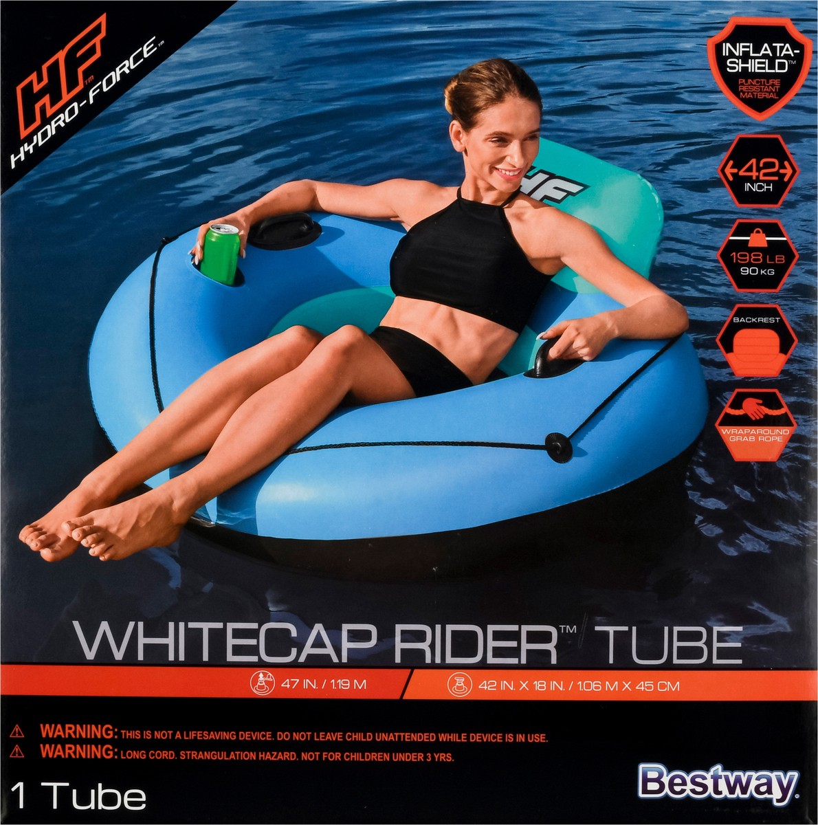 slide 8 of 11, Bestway Best Whitecap Rider Tube - Ea, 1 ct