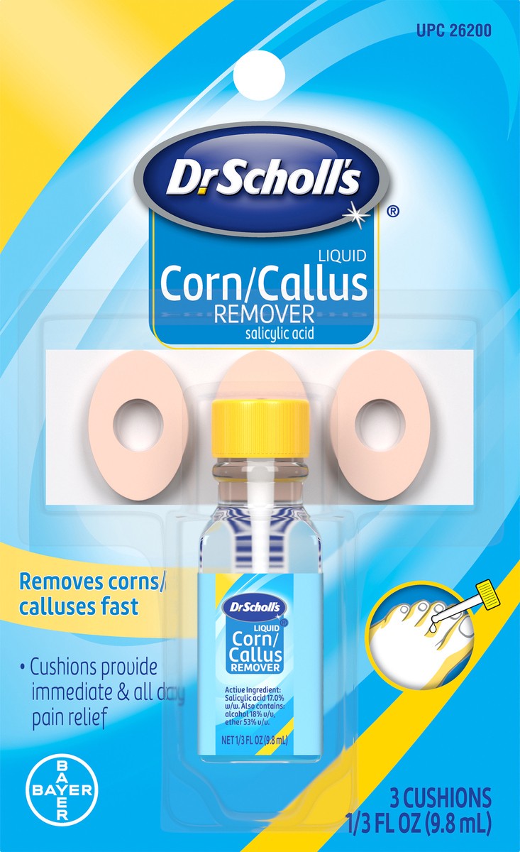 slide 1 of 1, Dr. Scholl's Liquid Corn/Callus Remover, 3 ct