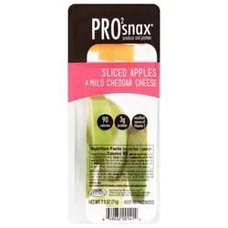 Pro2snax Sliced Apples & Mild Cheddar Cheese 2.5 oz