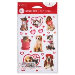 Carlton Cards Valentine's Day Stickers Pets