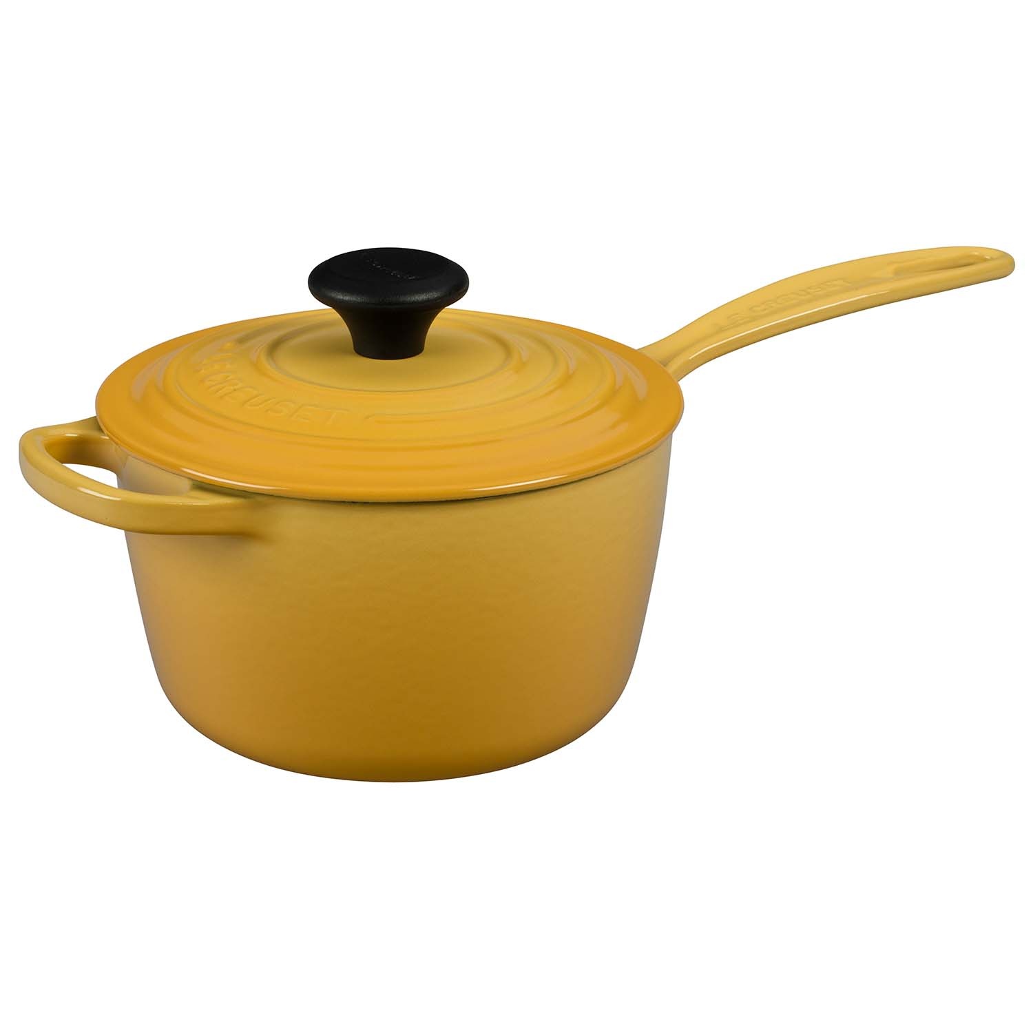 slide 1 of 1, Le Creuset Signature Saucepan, Honey, 1.75 qt