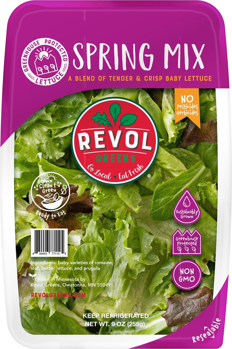 slide 4 of 5, Revol Greens Family Size Spring Mix, 9 oz