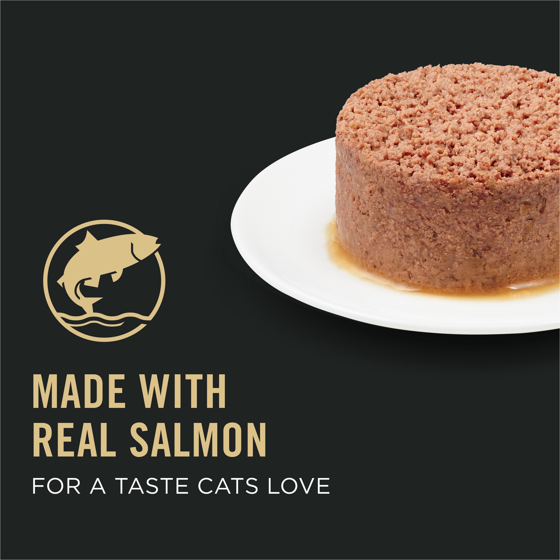 slide 2 of 8, Purina Pro Plan Vital Systems Salmon Wet Cat Food Pate 4-in-1 brain, kidney, digestive and immune formula, 3 oz