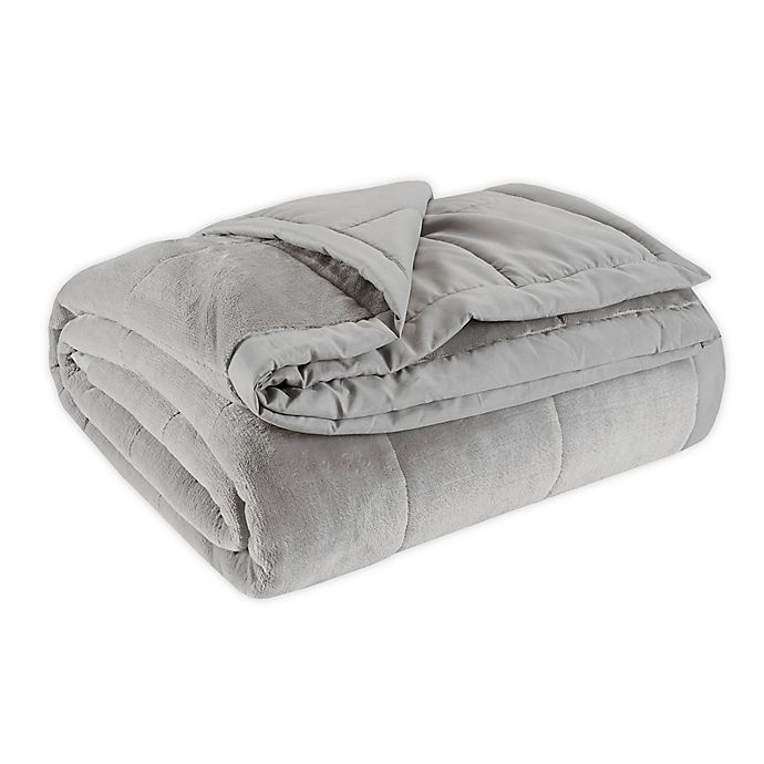 slide 1 of 6, Madison Park Coleman Reversible Down Alternative Full/Queen Blanket - Grey, 1 ct