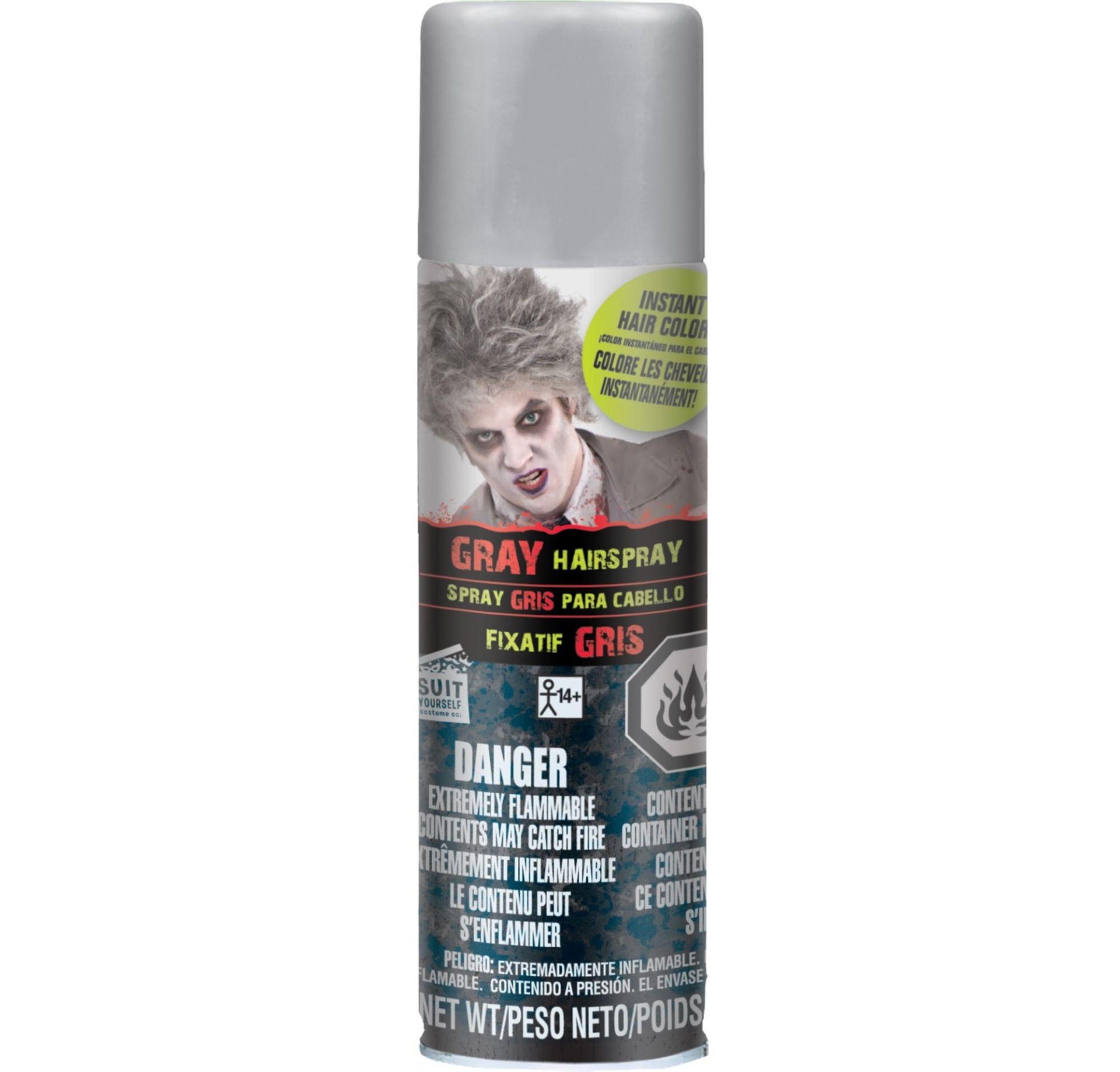slide 1 of 1, Party City Gray Hair Spray, 1 ct