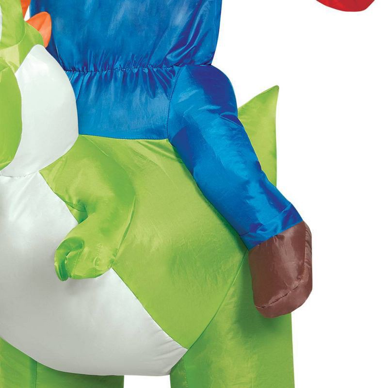 slide 6 of 6, Nintendo Kids' Super Mario Yoshi Inflatable Riding Halloween Costume One Size, 1 ct