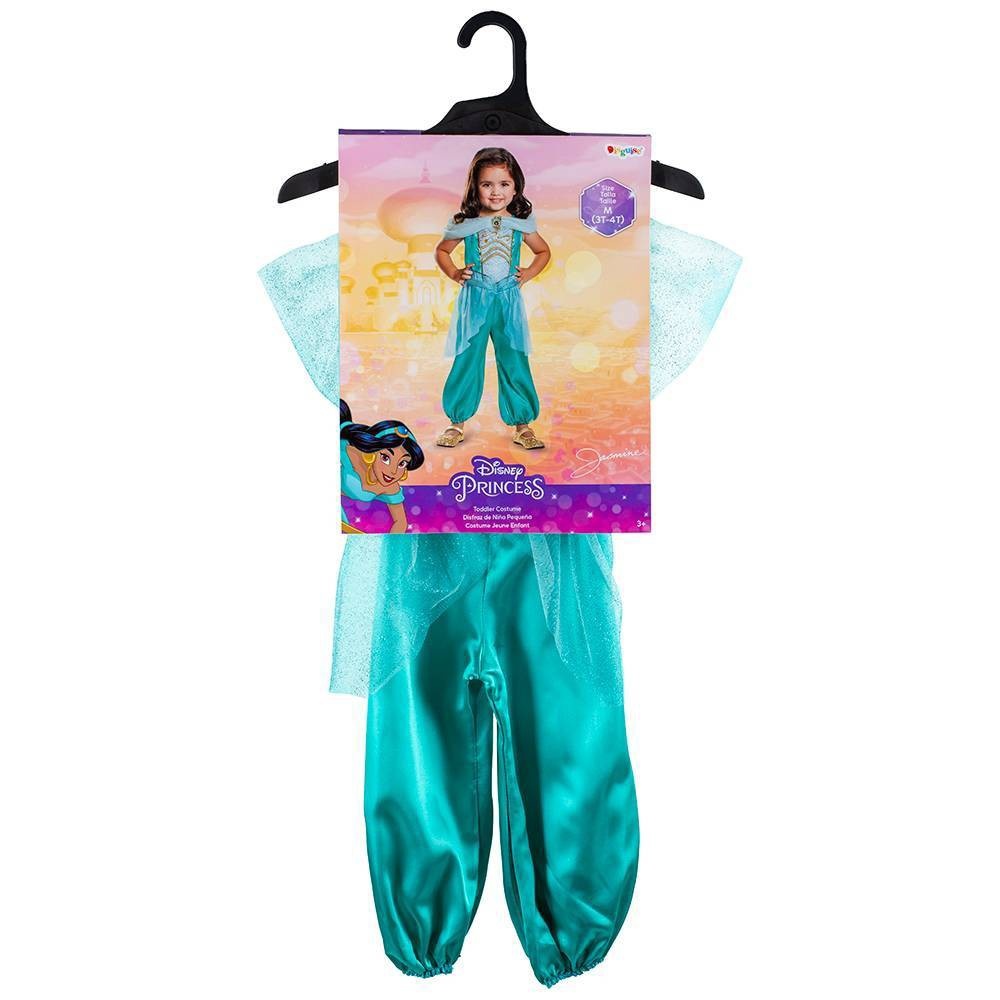 slide 4 of 5, Toddler Disney Princess Jasmine Halloween Costume Jumpsuit 3-4T, 1 ct